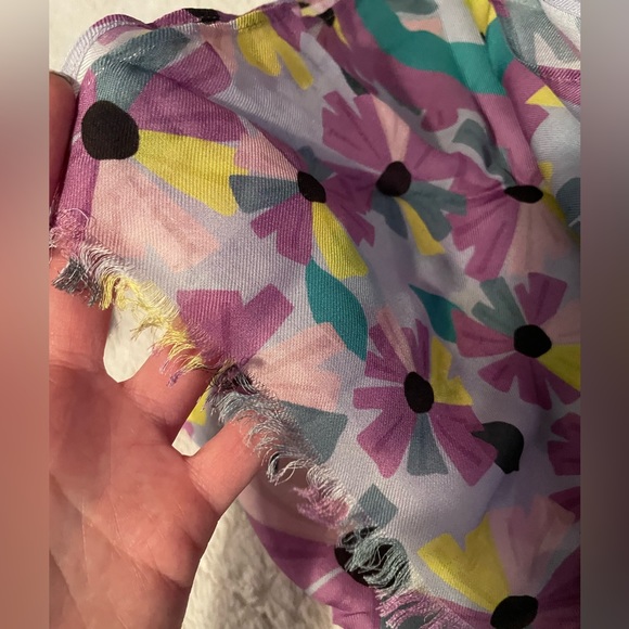 Kate Spade Floral Multicolor Long Huge Scarf NWOT - Picture 4 of 7